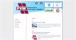 Desktop Screenshot of federazioneveterinariemedici.it