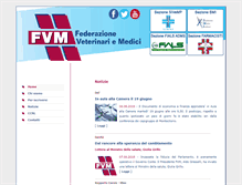 Tablet Screenshot of federazioneveterinariemedici.it